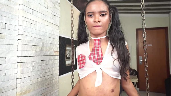 1.50m slim Jasmine SANTANNA top a girl then fucks 3 big cock (Pee, Double Vaginal, BDSM, DP, anal, BBC) OB090