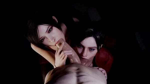 3D Compilation Resident Evil Claire Missionary Anal Fuck Ada Wong Face Fuck Threesome Uncensored