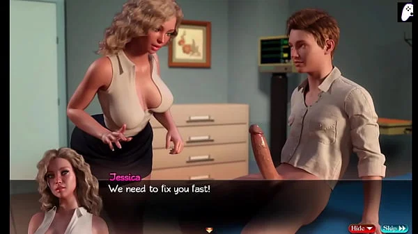 (4K) The Genesis Order | Blonde Woman Fucks Her Big Ass With A Wanting Dick In The Room And Gets An Anal Creampie | Hentai Gameplay P4