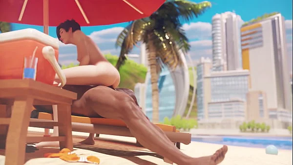 Tracer on the beach
