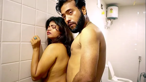 A hot nude girl fucked hard in the bathroom