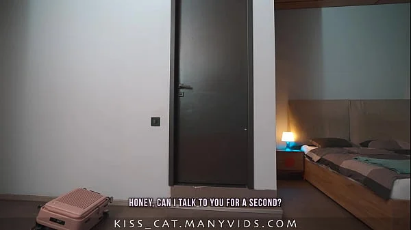 Day 12.1 - Step mom share room in sex hotel with Step son / Step mother fucks with cum inside / Kisscat