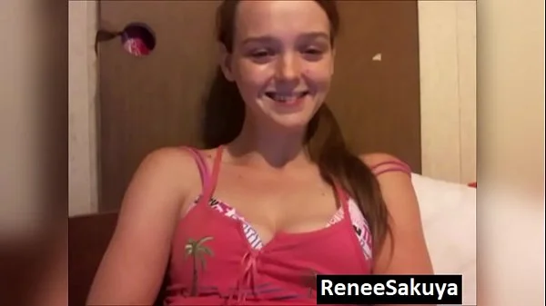 ReneeSakuya reacting to a dick video she was sent of a guy cumming