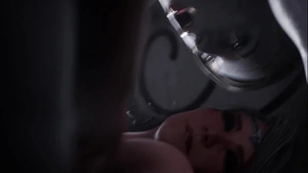 She took out her huge dick and pleased the girl's ass. 3D Futa anal sex