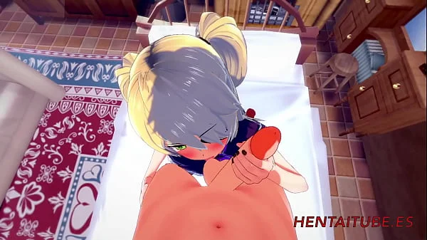 Genshin Impact Hentai - Fischl having sex and enjoy doing a blowjob and being fucked with creampie 1/2