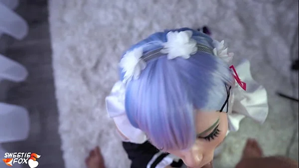 Kawaii Maid Gives Deepthroat Boss Dick to Cum In Mouth POV