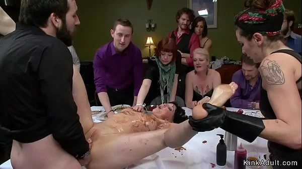 Food fetish and anal sex in public