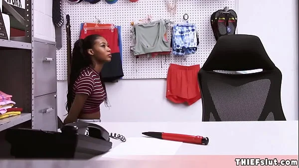 This ebony beauty looks innocent but she is far from it