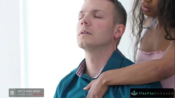NURUMASSAGE Demi Sutra Takes Good Care Of Her BFF's Big Boner Before His Date