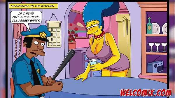 Taking the cop's cock - The Simptoons