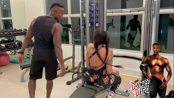 Spicy Latina Samie Duchamp Gets Stretched Out By Fitness Instructor In The Gym